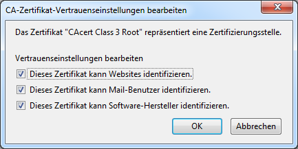 "Root-CA Dialog in Firefox"